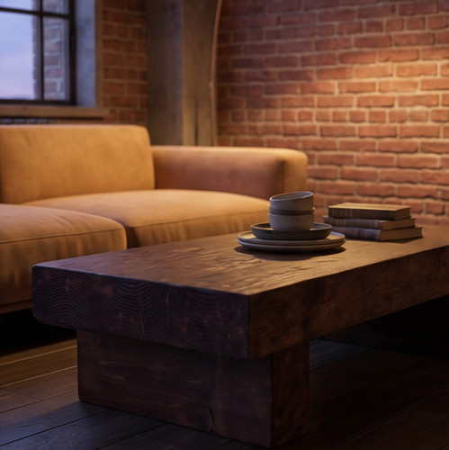 Rustic coffee table - coffee,