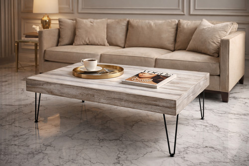 Solid wood coffee table - wood, exotic