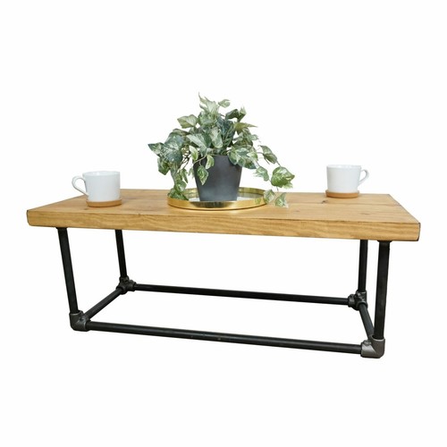 Coffee table solid wood raw - wood,