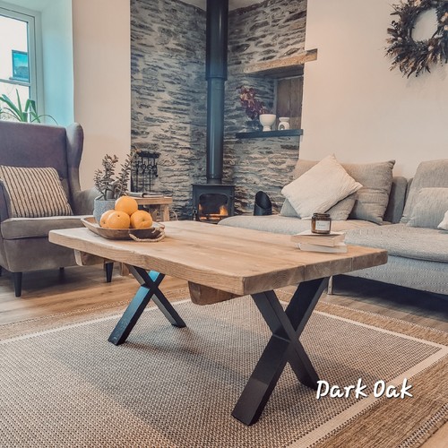 Rita coffee table with metal - coffee,